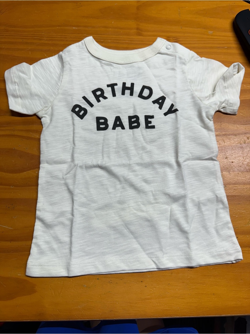 White "Birthday Babe" Short Sleeve Tee
